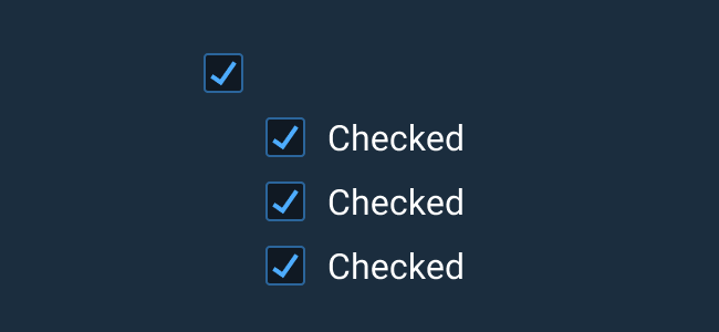 Don’t: Group Checkboxes without a parent label.