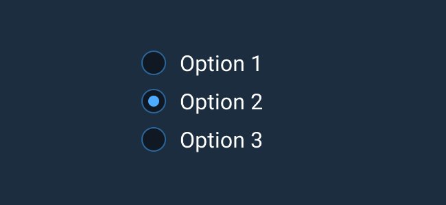 Do: Use Radio Buttons when asking users to select a mutually exclusive option from a predefined set of options. When one selection is made, a previous selection becomes deselected.