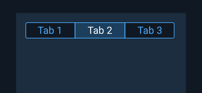 Don’t: Use Segmented Buttons to switch between separate views. Use Tabs instead.